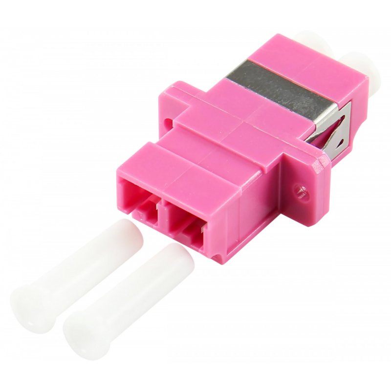 LOGON LFA095 fibre optic adapter LC/LC Pink