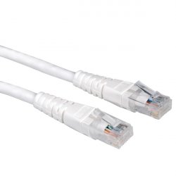 Cordon VALUE UTP Cat6/Cl. E, conf., blanc, 1,5m