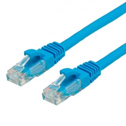 Cordon VALUE UTP Cat6/Cl. E, LSOH, bleu, 0,5m