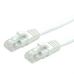 Value UTP Cable Cat.6, halogen-free, white, 0.5 m