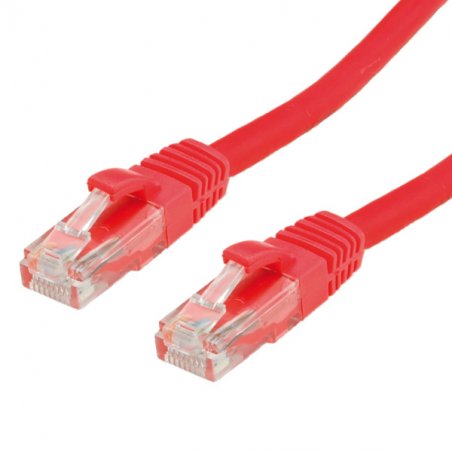 Value UTP Cable Cat.6, halogen-free, red, 2m