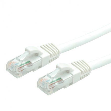 Value UTP Cable Cat.6, halogen-free, white, 7m