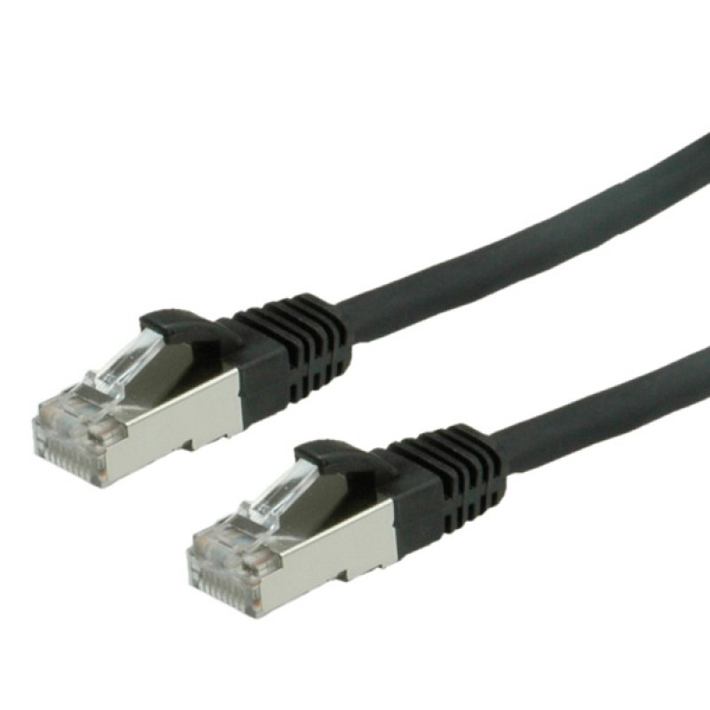 Value S/FTP Patch Cord Cat.6, halogen-free, black, 2m