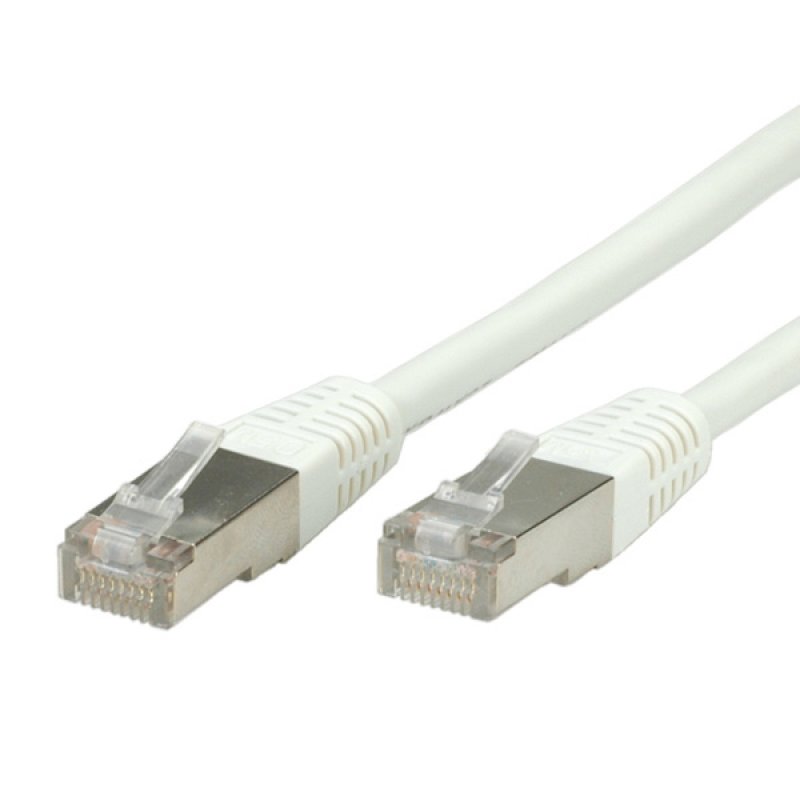 Cordon VALUE S/FTP(PiMF) Cat6/Cl. E, blanc, 1m