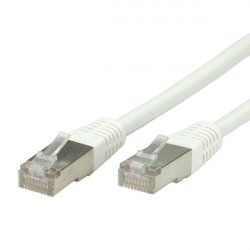 Value S/FTP (PiMF) Patch Cord, Cat.6, white 2 m