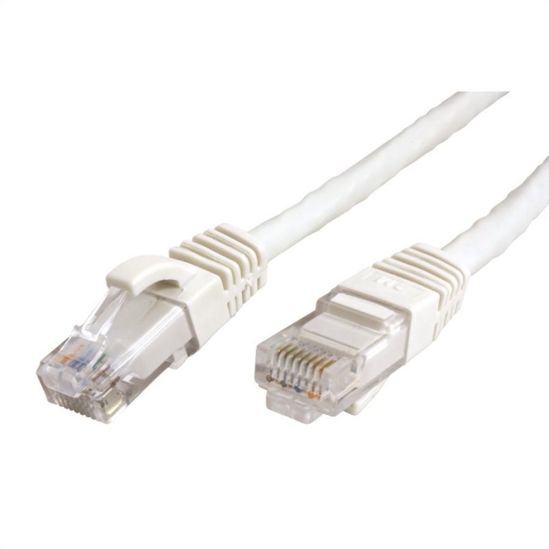 Cordon VALUE UTP Cat6A/Cl.EA blanc, 0,3m
