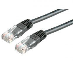 Value Cordon Cat.6 UTP confectionné noir 1,0m