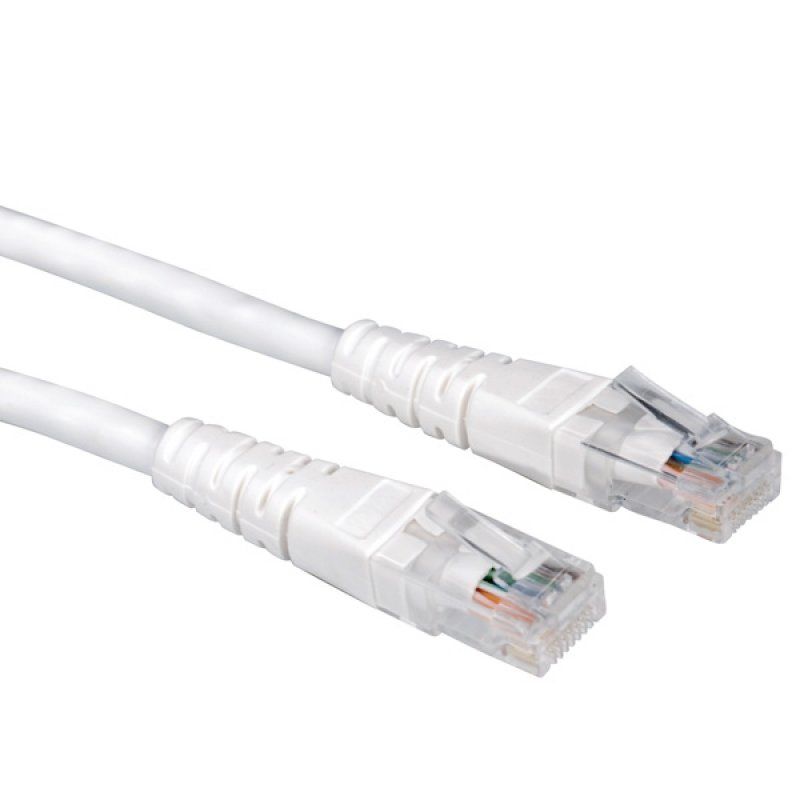 Value UTP Patch Cord, Cat.6, white 10 m
