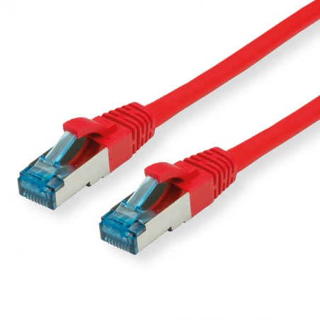Cordon VALUE S/FTP(PiMF) Cat6A/Cl.EA rouge, 0,5m