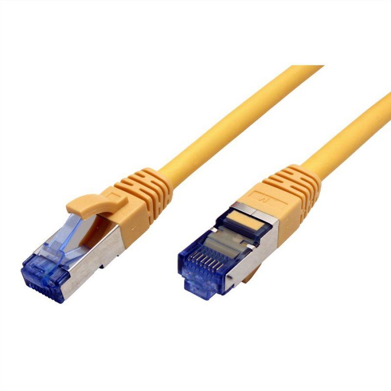 Value 21.99.1934 networking cable Yellow 0.3 m Cat6a S/FTP (S-STP)