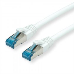 Cordon VALUE S/FTP(PiMF) Cat6A/Cl.EA blanc, 0,3m