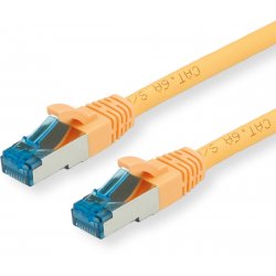 Cordon VALUE S/FTP(PiMF) Cat6A/Cl.EA jaune, 1,5m