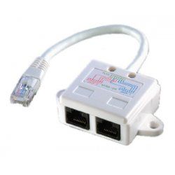 ROLINE T-Adapter Cat. 5e, UTP networking cable White 0.17 m