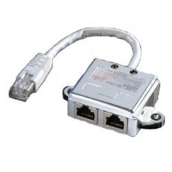 Value T-Adapter Cat.5e, shielded, silver