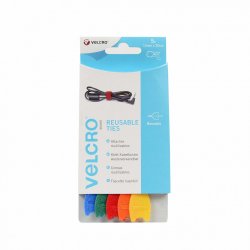 Velcro VEL-EC60250 cable tie Hook & loop cable tie Blue, Green, Orange, Red, Yellow 5 pc(s)