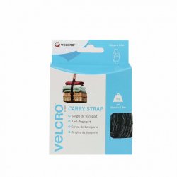 VELCRO Sangle Carry 50mmx1.8m x 1 noire sangle crochets & velours ajustable