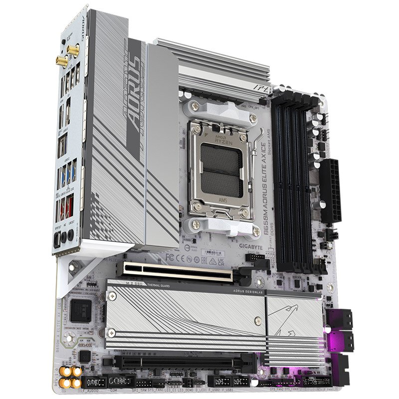 MB GBT AMD AM5 B650M A ELITE AX ICE G10