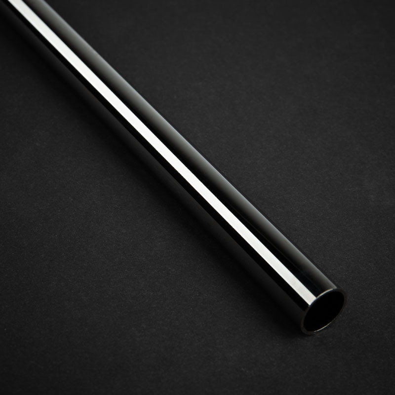 Bitspower None Chamfer Brass Hard Tubing 12mm AD, 500mm - black sparkle