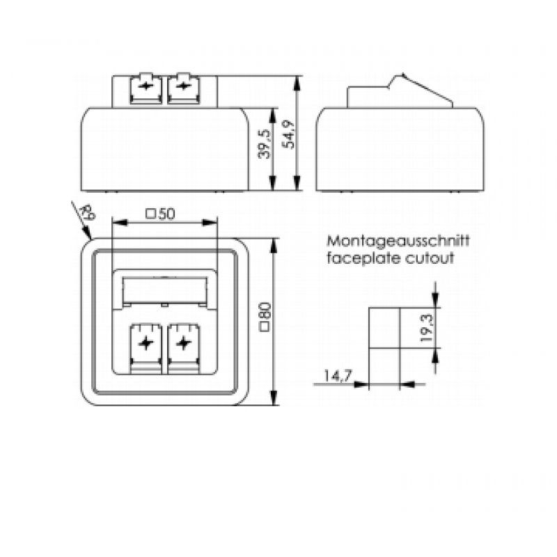 Telegärtner H02000A0092 socket-outlet White