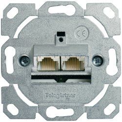 Telegärtner 100022944 socket-outlet 2 x RJ-45 Zinc
