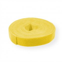VALUE Rouleau d'attache de câble, jaune 25m, 10mm