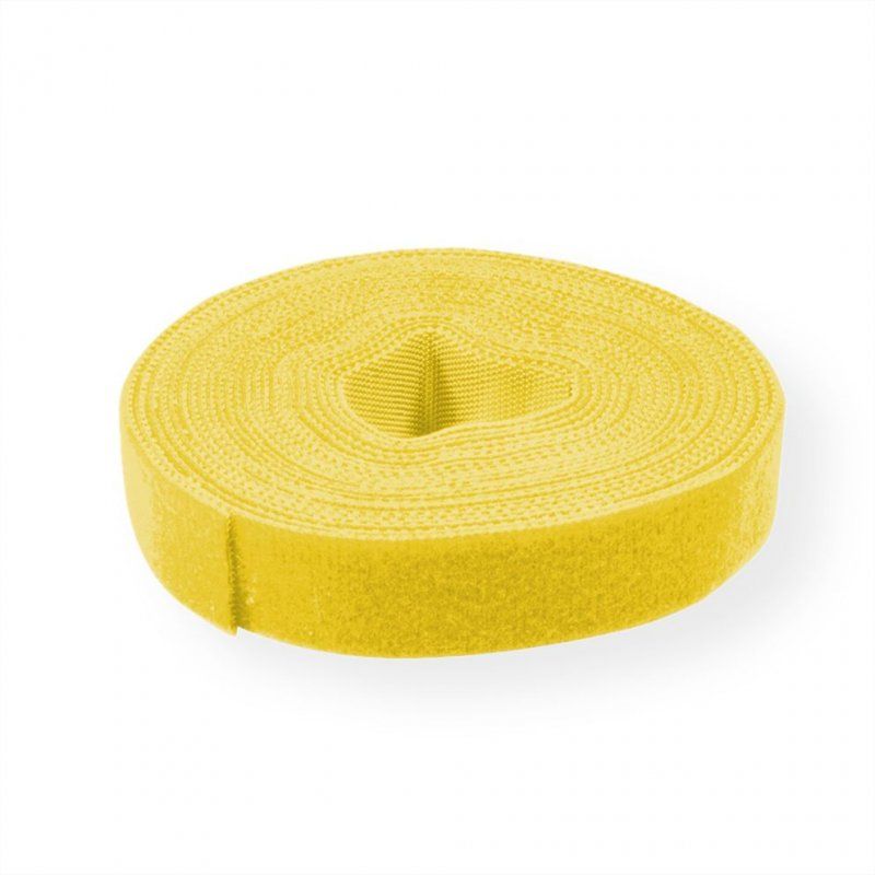 Value 25.99.5252 serre-câbles Attache-câbles à crochets et à boucles Jaune 5 pièce(s)
