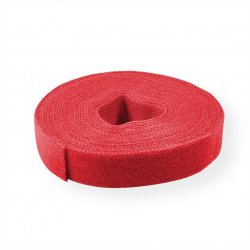 VALUE Rouleau d'attache de câble, rouge 25m, 10mm