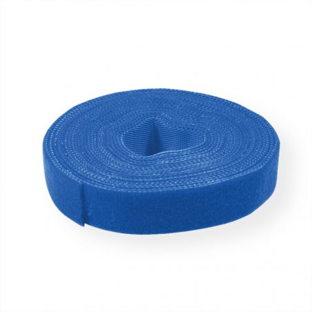 VALUE Rouleau d'attache de câble, bleu 25m, 10mm