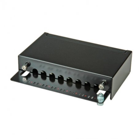 ROLINE Panneau de brassage Cat5e /Cl. D, 8 Ports, blindé, noir