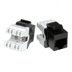 ROLINE Module Cat5e /Cl. D, RJ45, noir non-blindé, noir