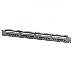 ROLINE Panneau de brassage 19", Cat5e /Cl. D UTP, 24 Ports, noir