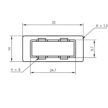 Telegärtner Cover for SC-Duplex adaptor cutout