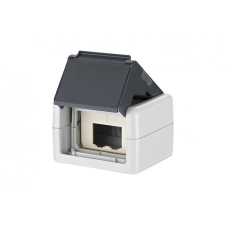 E-DAT Module IP44 Boîtier gris vide pour 2 modules