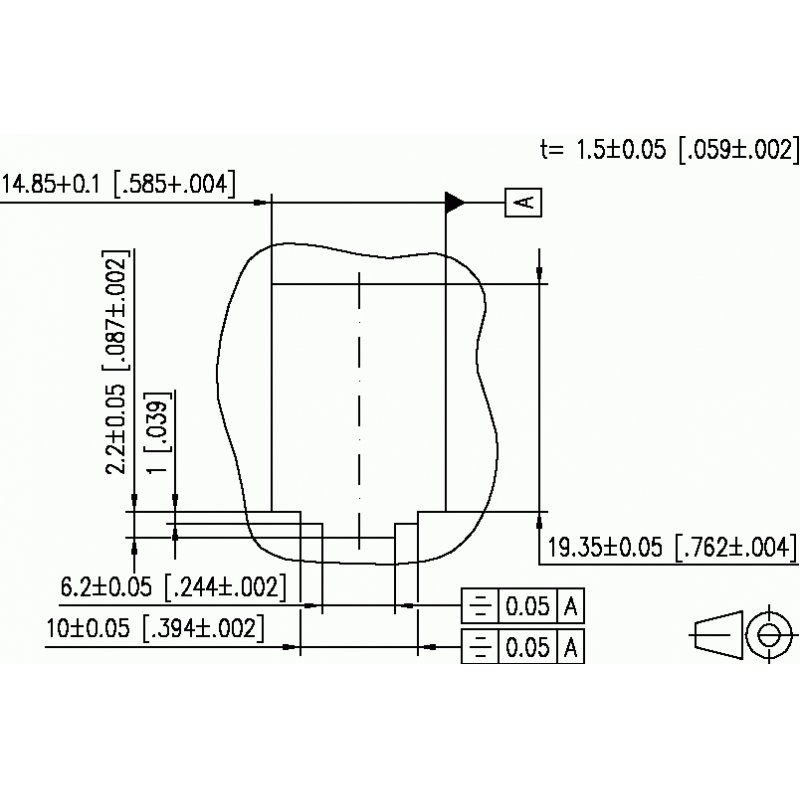 METZ CONNECT 1309430003-E Plaque de commutation et obturateur Gris