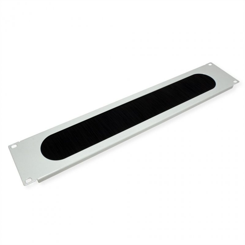 VALUE Passe-câbles 19" 2U, brosse, gris