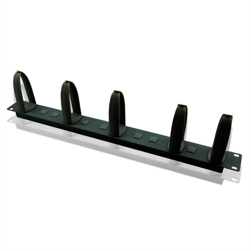 Value 26990346 Rack Cable holder Black 1 pc(s)