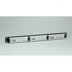 VALUE Panneau de brassage 19", Cat5e /Cl. D, 24 Ports, non blindé, noir