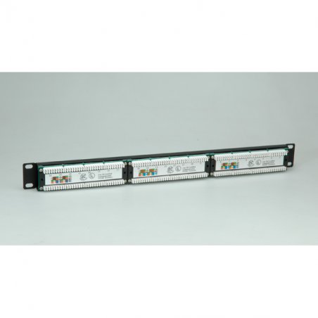 Value Cat.5e 19" Patch Panel, 24 Ports, UTP black