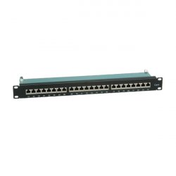 VALUE Panneau de brassage 19", Cat6/Cl.E, 24 Ports, blindé, noir