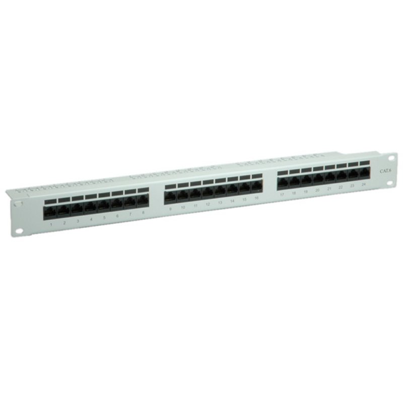 VALUE Panneau de brassage 19", Cat6/Cl.E, 24 Ports, non blindé