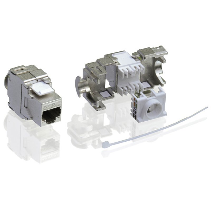 VALUE Keystone Cat6A/Cl.EA, RJ45, blindé, sans outil