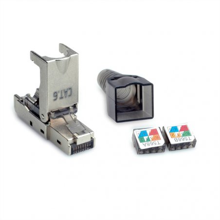 Value 26.99.0371 connecteur de fils RJ-45 Argent