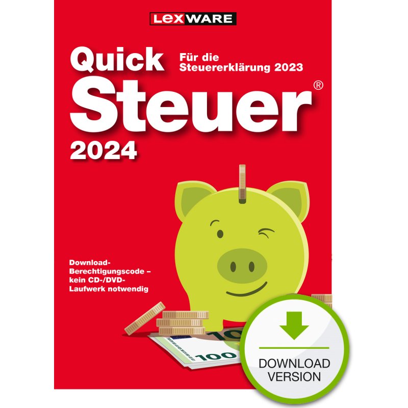 Lexware Quicksteuer 2024 - 1 Device, 1 Year - ESD-DownloadESD