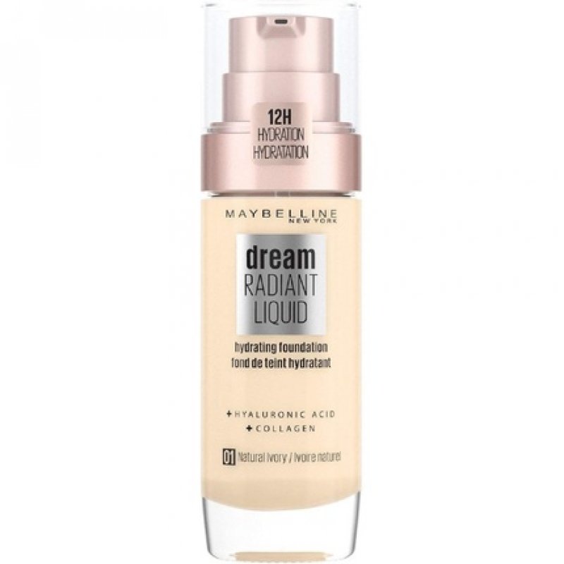 Maybelline compatible - Dream Radiant Liquid Foundation - 1 Natural Ivory