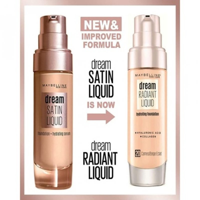 Maybelline compatible - Dream Radiant Liquid Foundation - 1 Natural Ivory