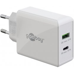 Goobay 61674 chargeur d'appareils mobiles Écouteurs, Téléphone portable, Smartphone Blanc Secteur Charge rapide
