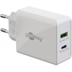 Goobay 61674 mobile device charger Headphones, Mobile phone, Smartphone White AC Fast charging Indoor