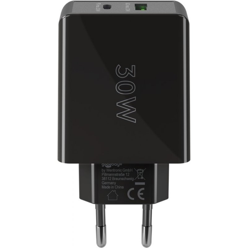 Wentronic 61673 mobile device charger Universal Black AC Fast charging Indoor
