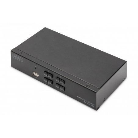 Digitus KVM Switch, 4x1 DP, DP Out,USB