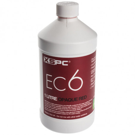 Liquide de refroidissement XSPC compatible EC6, 1 Litre Opaque Rouge